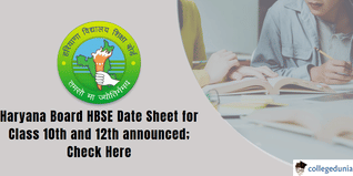Haryana Board HBSE: Class 10th and 12th Date Sheet Released; Check Dates Here